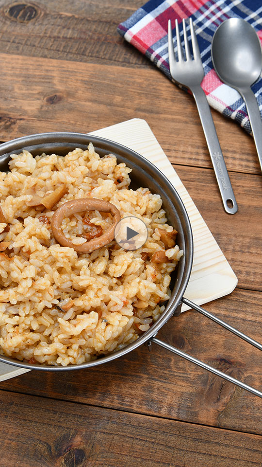 ライブ配信キャンプ飯